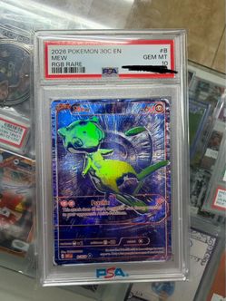 Blue RGB Mew PSA 10 Pokemon 30th anniversary