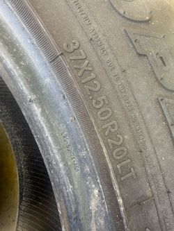 LT 37/12.50/20 Toyo (4 Tires) $100.00/ All 4