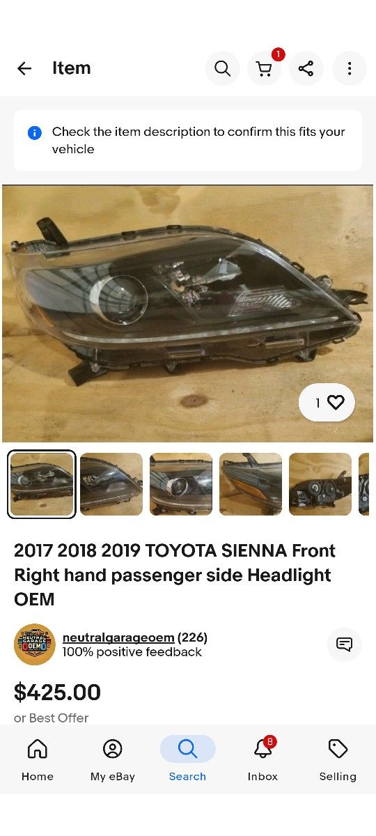 OEM Headlight