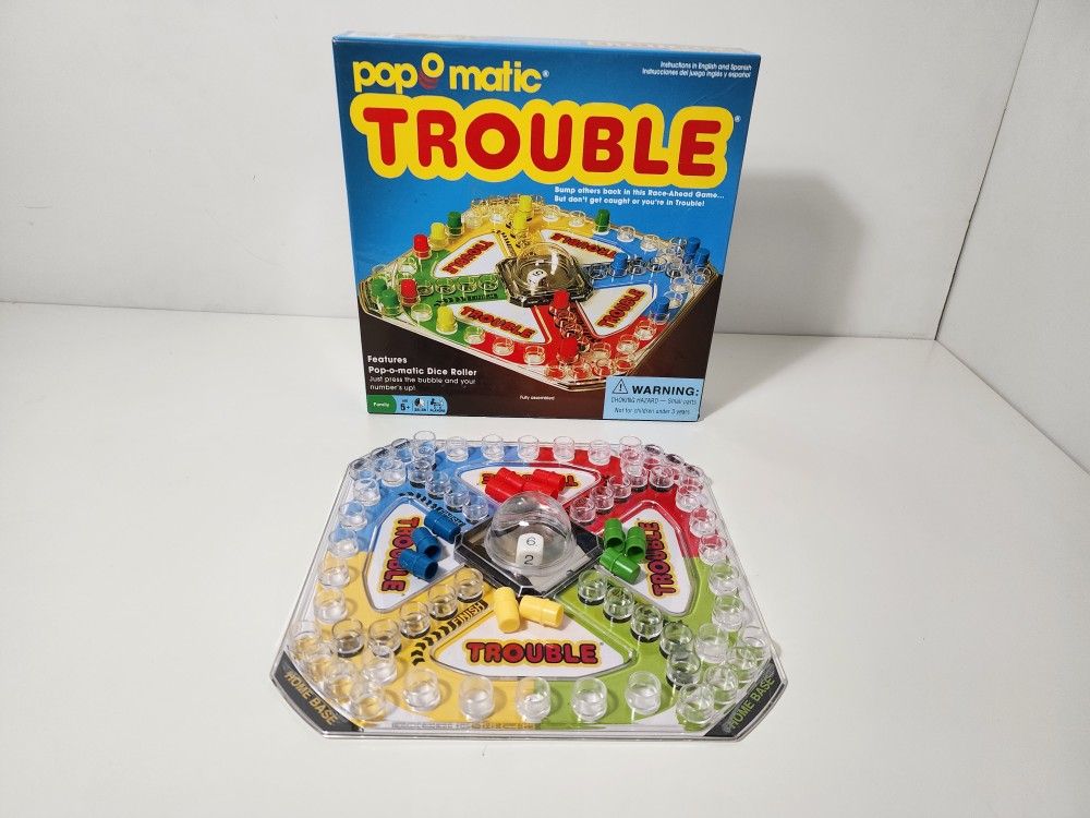 Trouble Game Pop-O-Matic Board Game