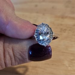 Halo Oval Lab Grown Diamond Ring 