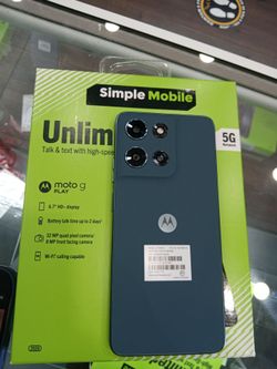 Moto g play 5g simple mobile plan included