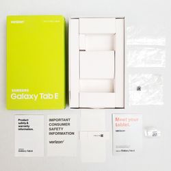 Samsung Galaxy SM-T377V 8" Tablet 16GB Tab E Box Booklets Packaging ONLY Verizon