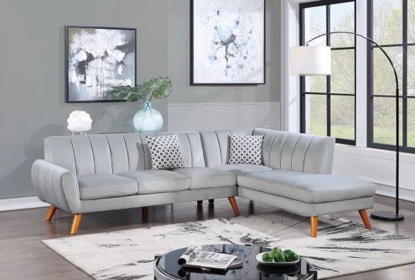 New Mcm Sectional Couch / Free Delivery