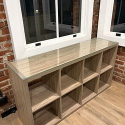 IKEA KALLAX Shelf With Glass Top