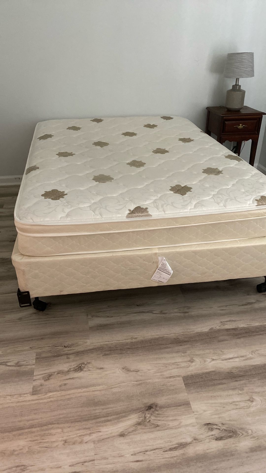 Mattress, boxspring, and frame