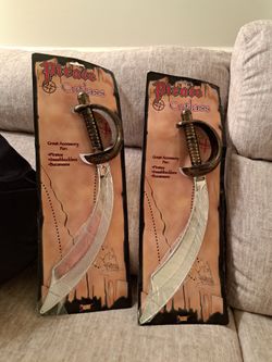 Pirate Cutlass Costume Sword – Set of 2