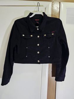 women's denim jacket size L