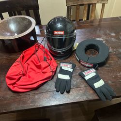 Full Racequip Racing suit and helmet