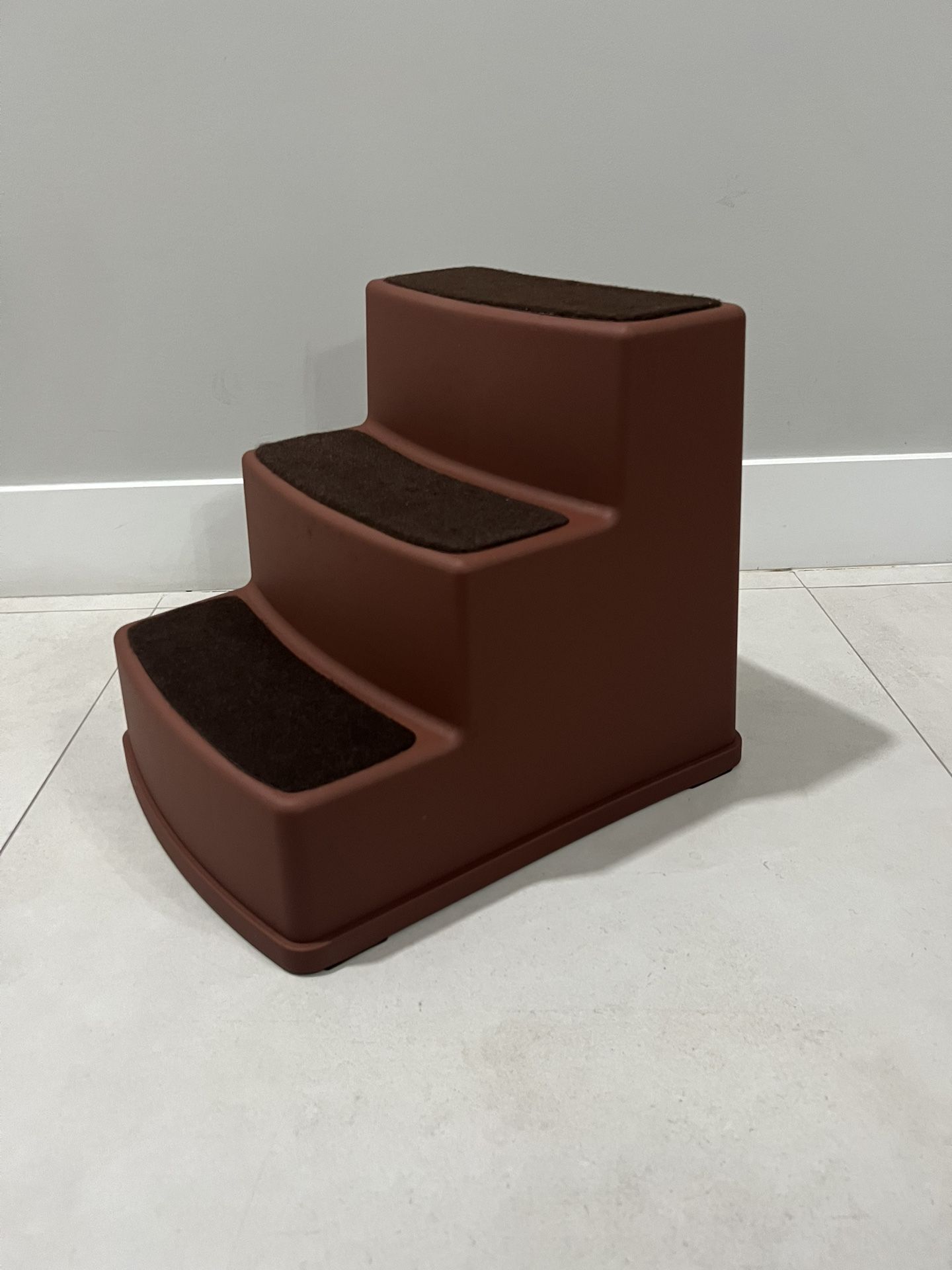Amazon Basics 3 Step Non Slip Pet Stairs for Dogs and Cats, Cocoa