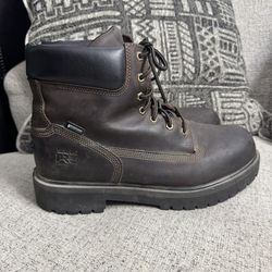 Timberland Pro Men's Direct Attach 6" Steel Toe Waterproof Work Boot 38021, 12 W