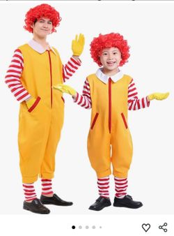 New 4 PCS Clown Costume Set Circus Outfit for Boys Girls Halloween Cosplay, Ronald McDonald Clown Costume
Soft stretchy polyester fabric, complete ac