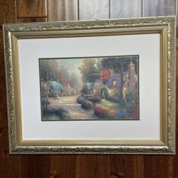 Thomas  Kinkade “Cobblestone Lane” Print