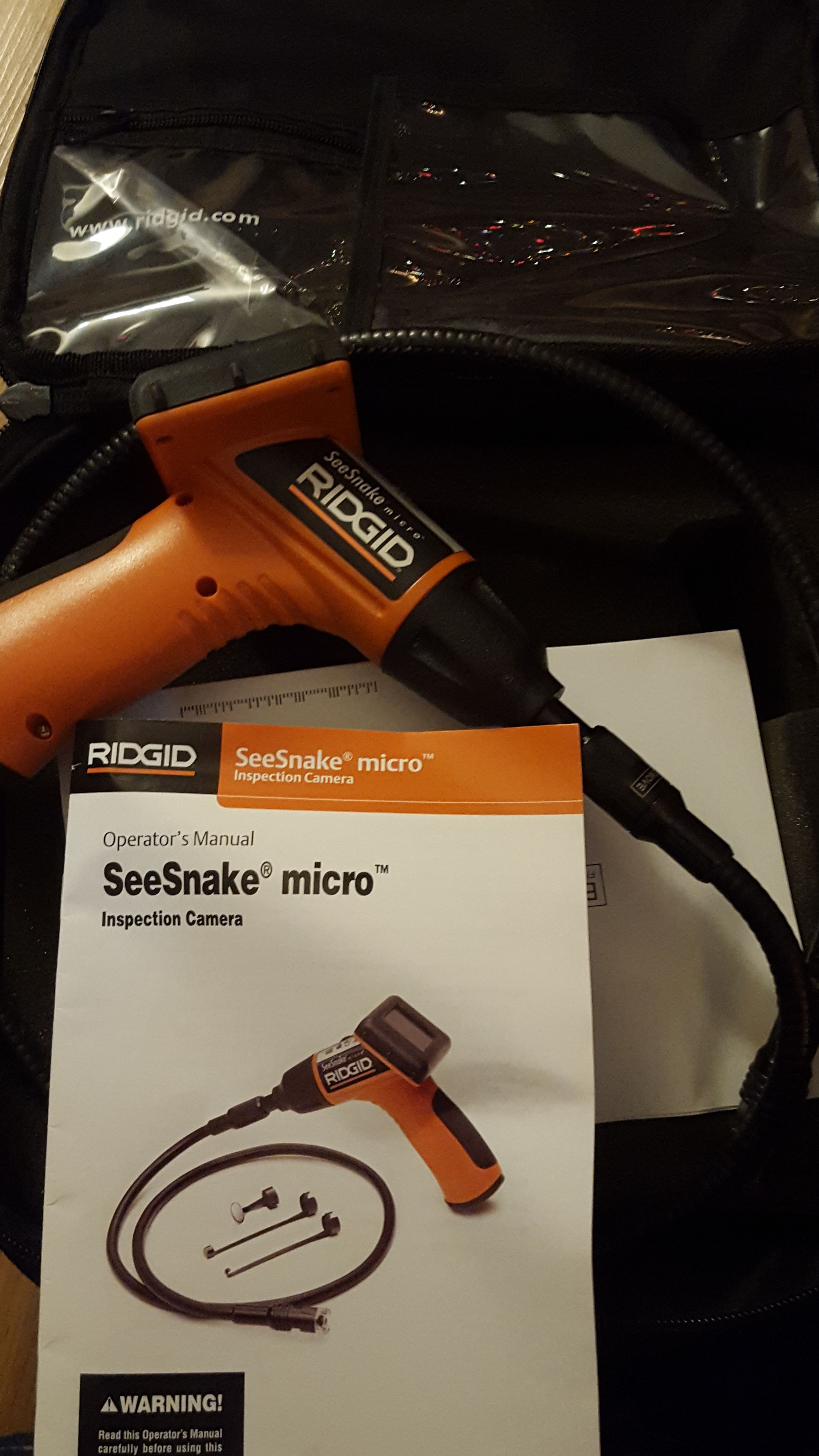 Like new Ridgid seesnake micro