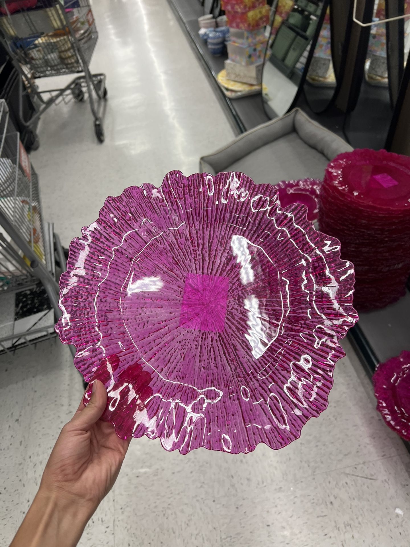 Fuchsia Charger Plate