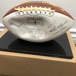 Autographed Rams Football