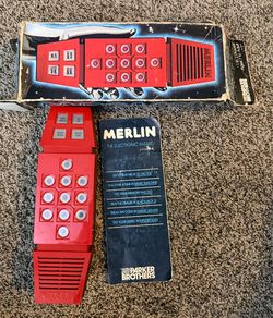 Parker Brothers Merlin Handheld Electronic Game 1978 Box Instructions