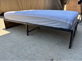 Twin size bed frame & mattress