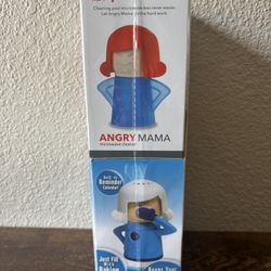 NEW Angry Mama Microwave Cleaner AND Fridge Odor Absorber Cool Mama