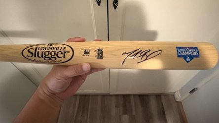 Signed Mookie Betts 2020 World Series bat