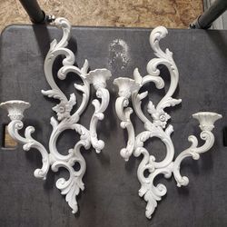 Vintage Syroco Sconces