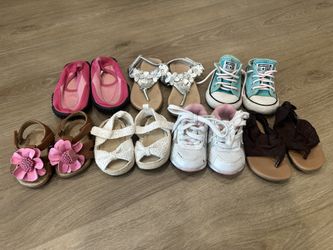 Infant Girls Shoes And Sandals - Sizes 2, 3, 4 & 7