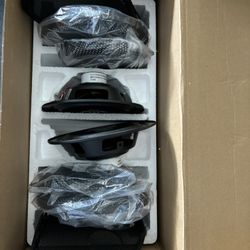 Harley Davidson Stock Speakers With  Original Speaker Covers
