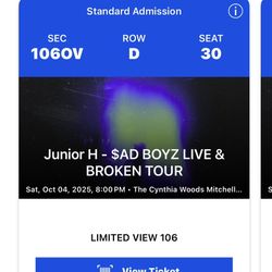 Junior h Concert Tickets 