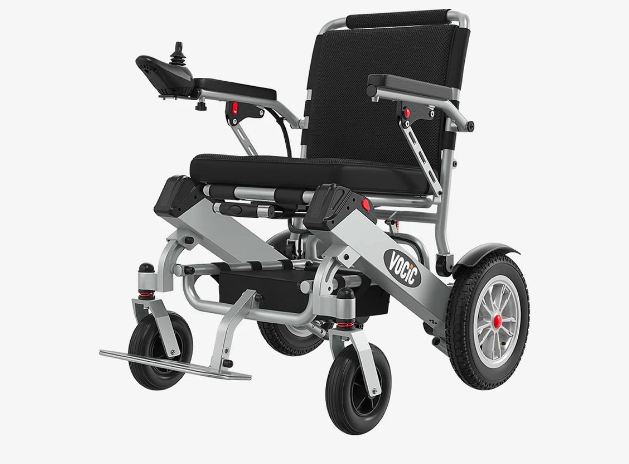 Foldable Dual batteries Power Wheelchai
