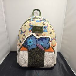Loungefly Disnys Stitch Spam Musubi Mini Backpack NWT