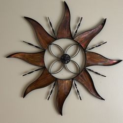 Handmade Sun Wall Display 