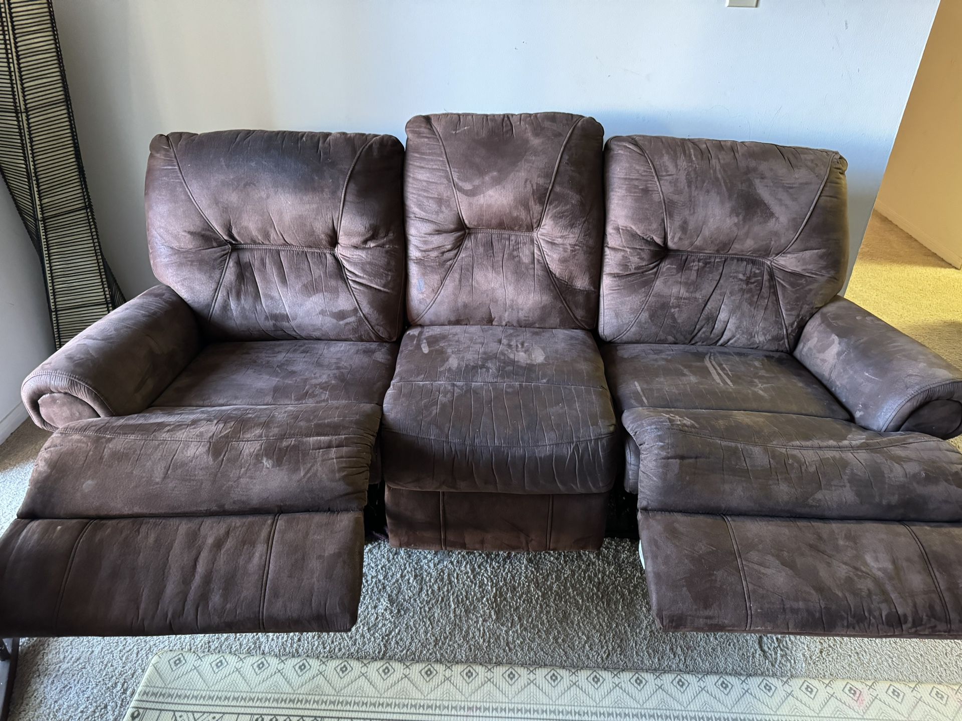 Reclining sofa/couch move-out sale!
