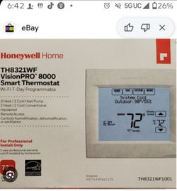 Honeywell thermostat touch screen
