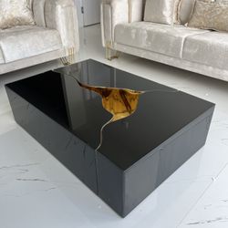Black & Gold Turkish Coffee Table