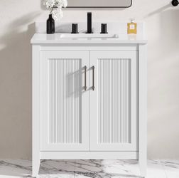 Freestanding 30" Bathroom Vanity with Sink