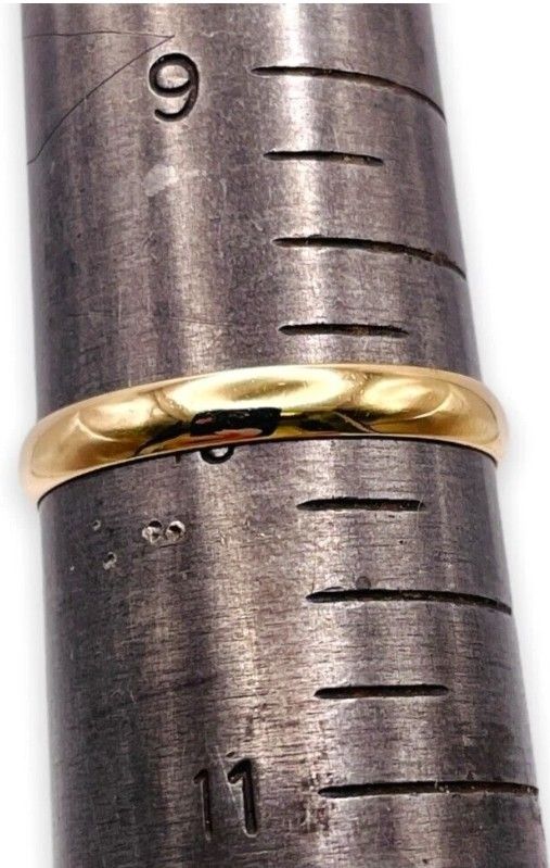 14k Yellow Gold Wedding Plain Band 2.5mm Ring 2g Size 10