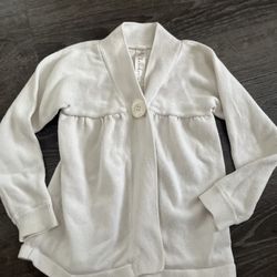 Cherokee White Knit Cardigan – Size3T