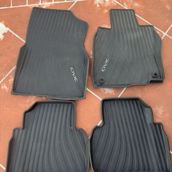 Honda Civic 2022-2026 All Season Weather Rubber Floor Mats OEM Genuine