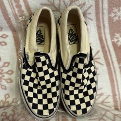 Checkered Slip On Vans