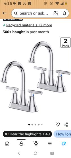 4 inch center set faucets