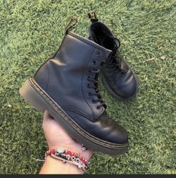 Dr. Martens Kids Youth Girls Sz13 1460J Black Leather  Boots