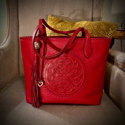 Brighton Gabriella medallion tote with dust bag