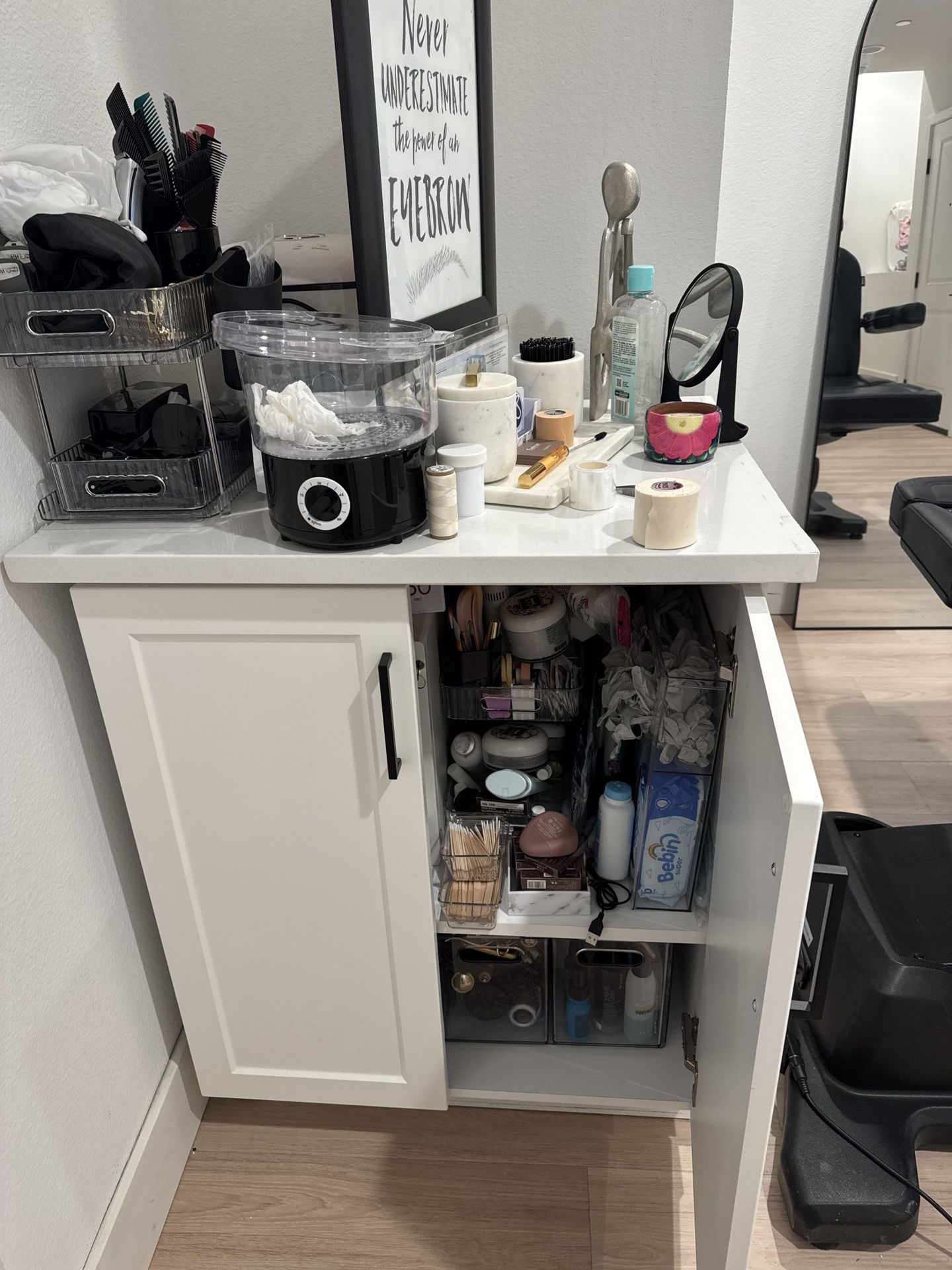 New Cabinet With Marble Tabletop