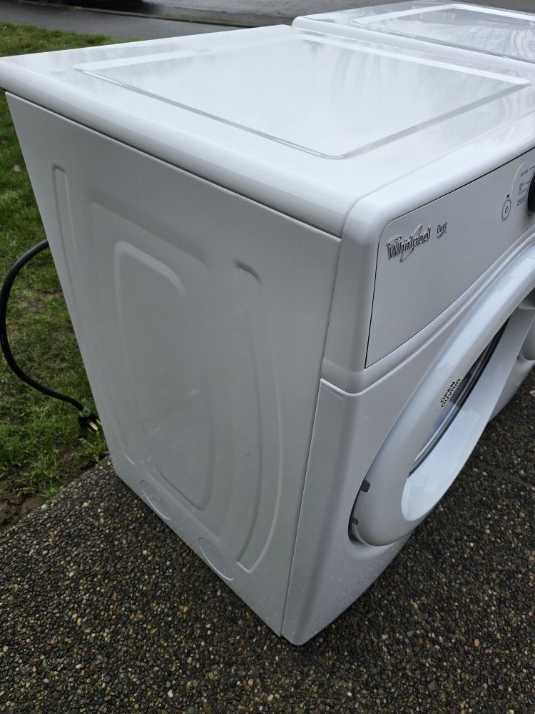 30 Days Warranty (Whirlpool Washer And Electric Dryer Sidebyside Or