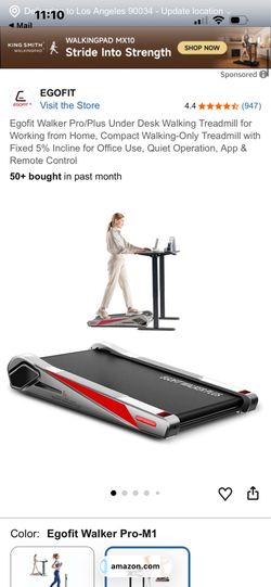 Under desk / walking  treadmill never user