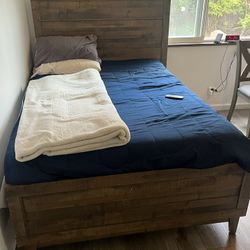 (Full) Bed, Box Spring, And Mattress 