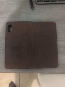 Pad and quill real leather  phone case with wallet