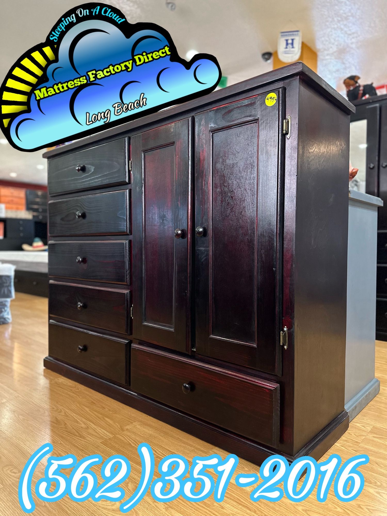 Cherry Pinewood Wardrobe Closet Ropero Nuevo Bonito Armoire Nuevo