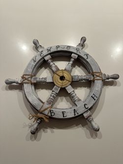 ⚓ Nautical Wall Decor – Newport Beach Ship Wheel