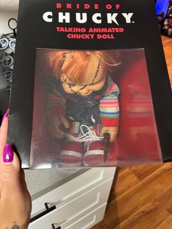 Bride of Chucky Talking Animated Chucky Doll Child's Play 24" horror collectable.